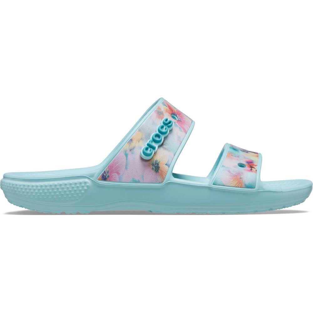 Turquoise Men's Crocs Classic Dream Sandals | NZ 1234SGLO